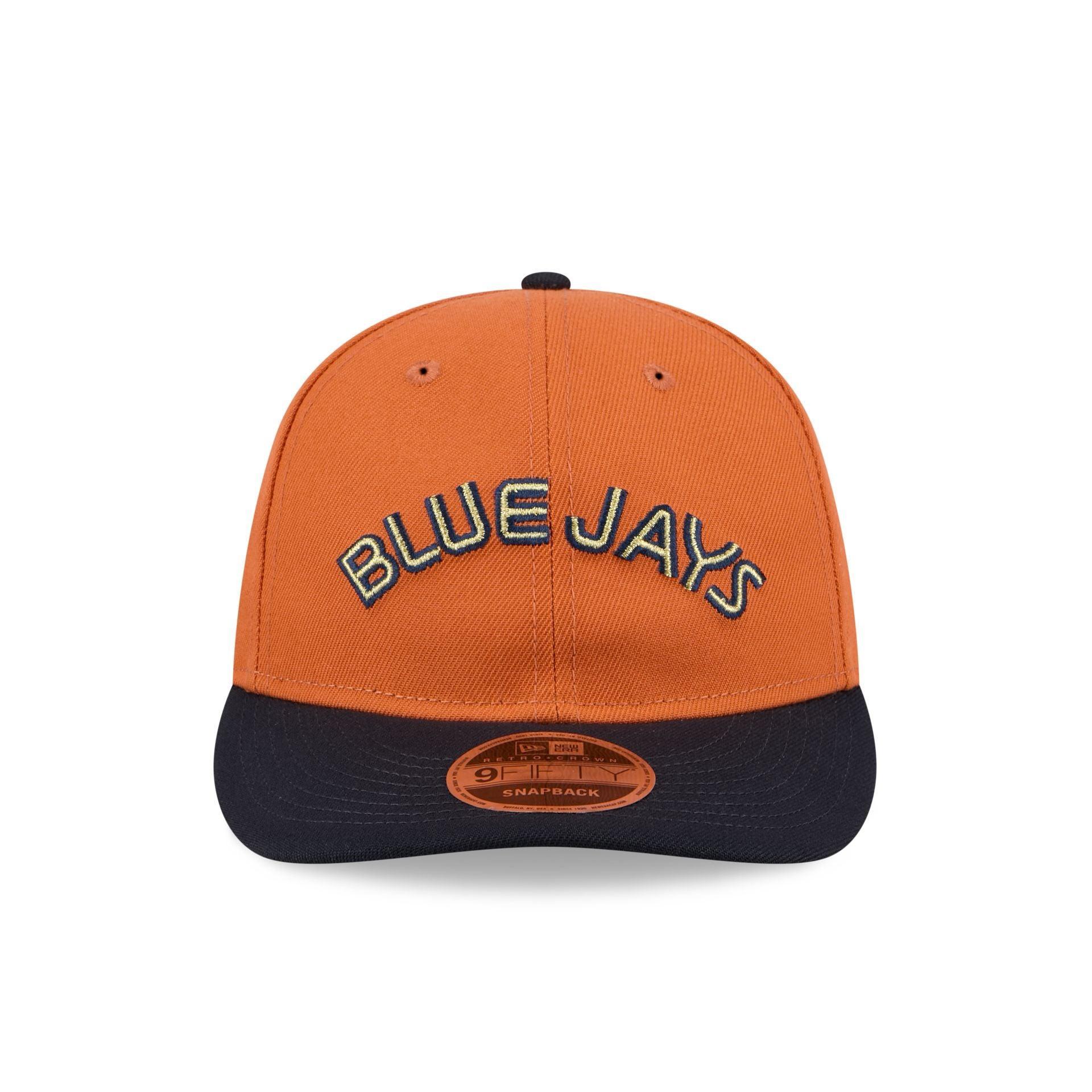 Toronto Blue Jays Gold Wood Retro Crown 9FIFTY Snapback Hat Male Product Image