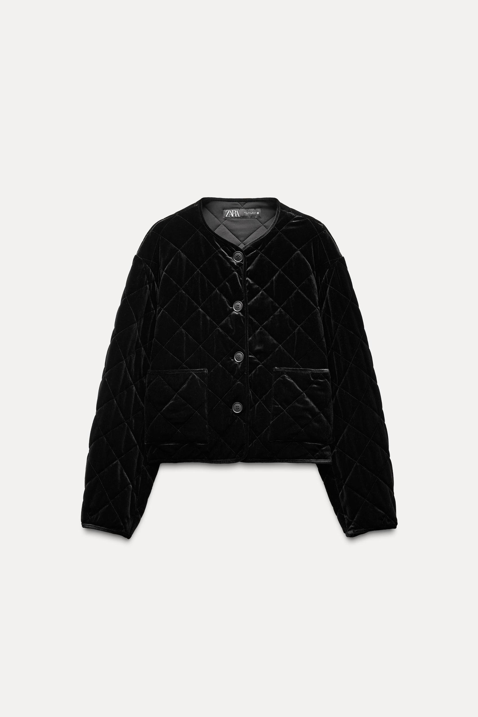QUILTED VELVET JACKET Product Image