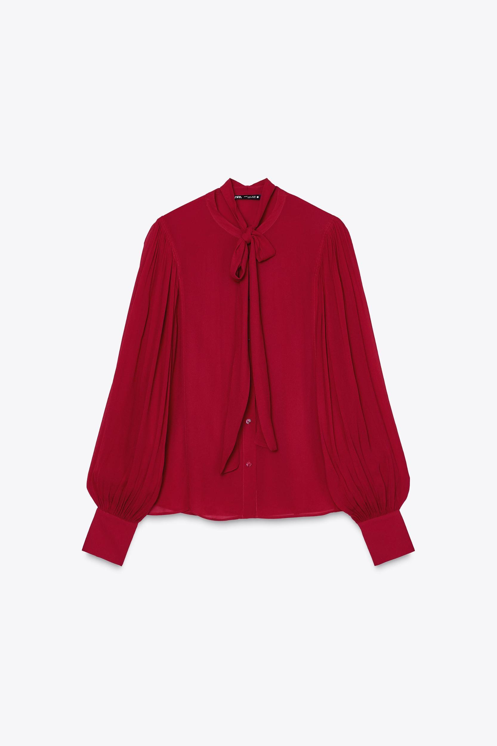 ZW COLLECTION TIE BLOUSE Product Image