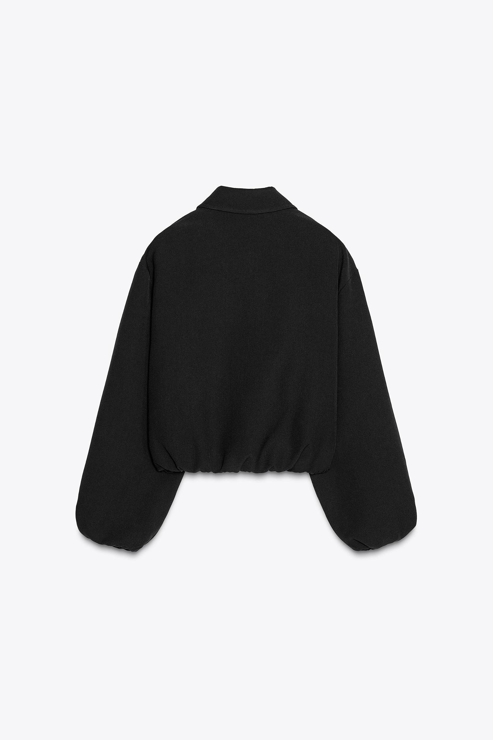 ZIP-UP GATHERED JACKET Product Image