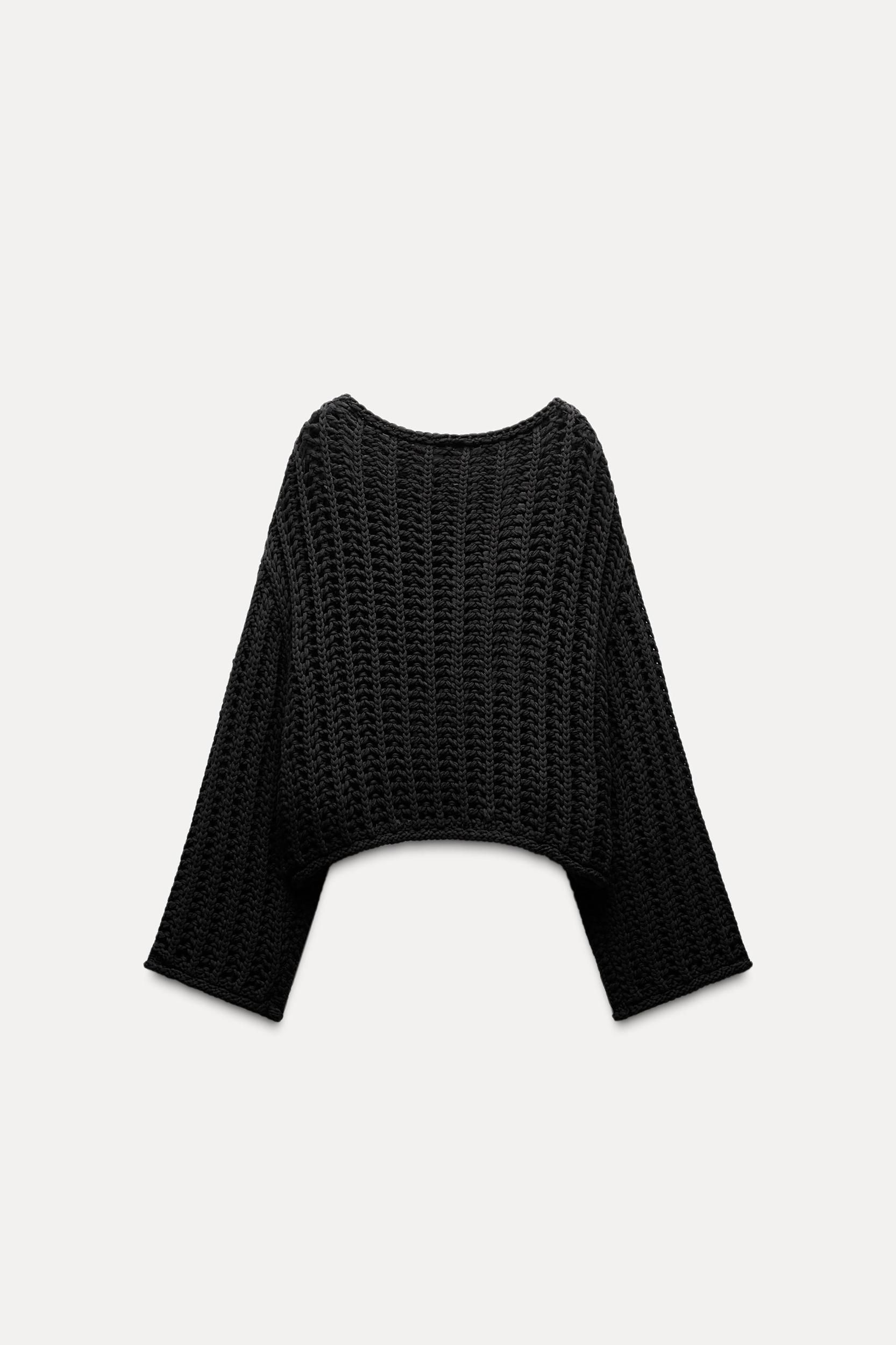 OPENWORK KNIT SWEATER Product Image