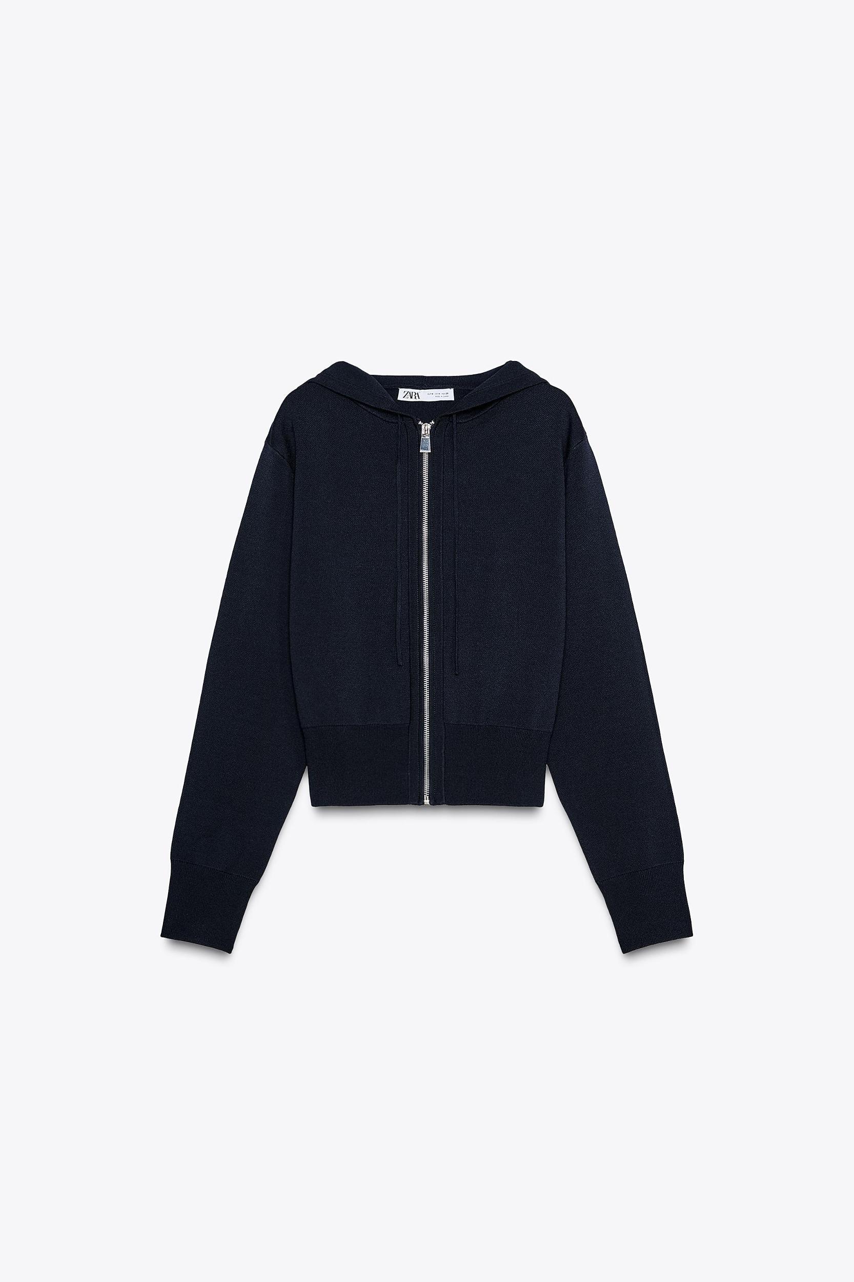 PLAIN KNIT HOODIE Product Image