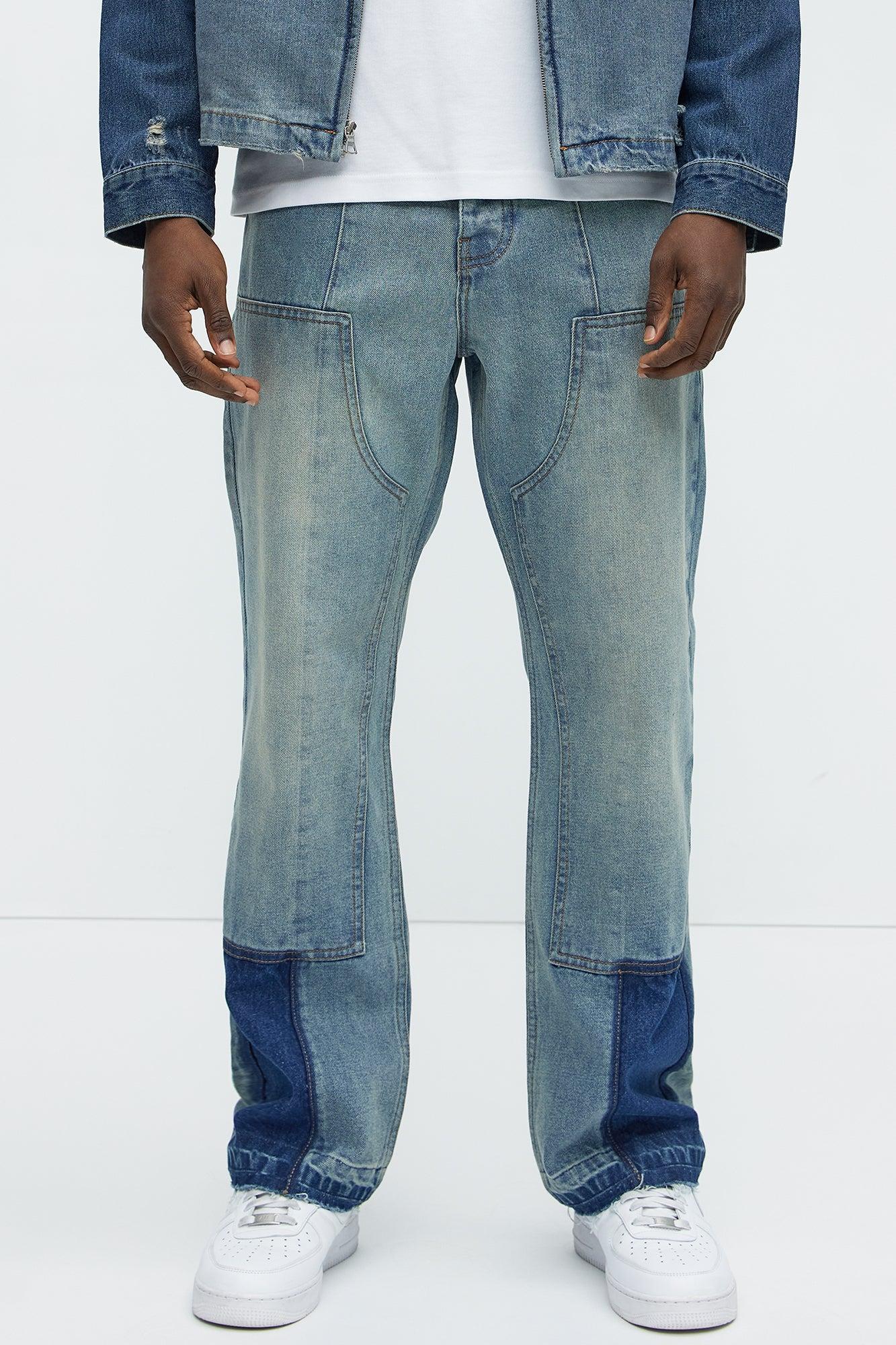 Silbano Straight Carpenter Jeans - Vintage Blue Wash Product Image