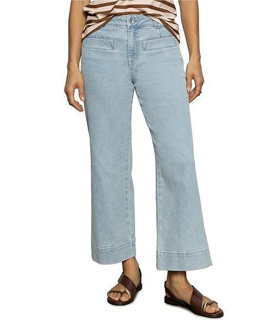 Sanctuary Voyage High Rise Cropped Wide Leg Denim Jeans Product Image
