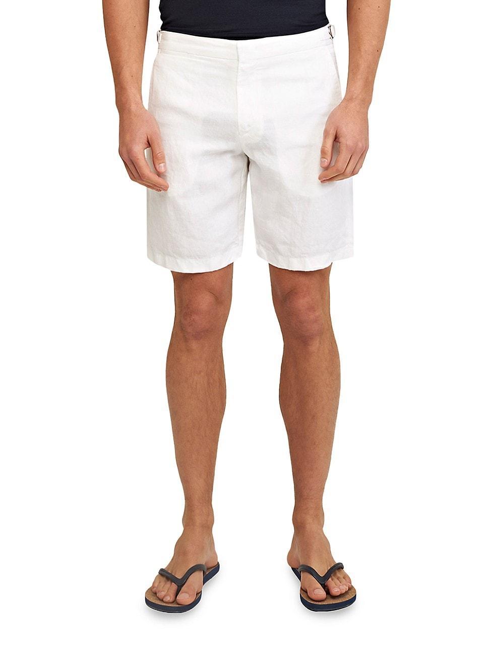 Mens Norwich Solid Linen Shorts Product Image