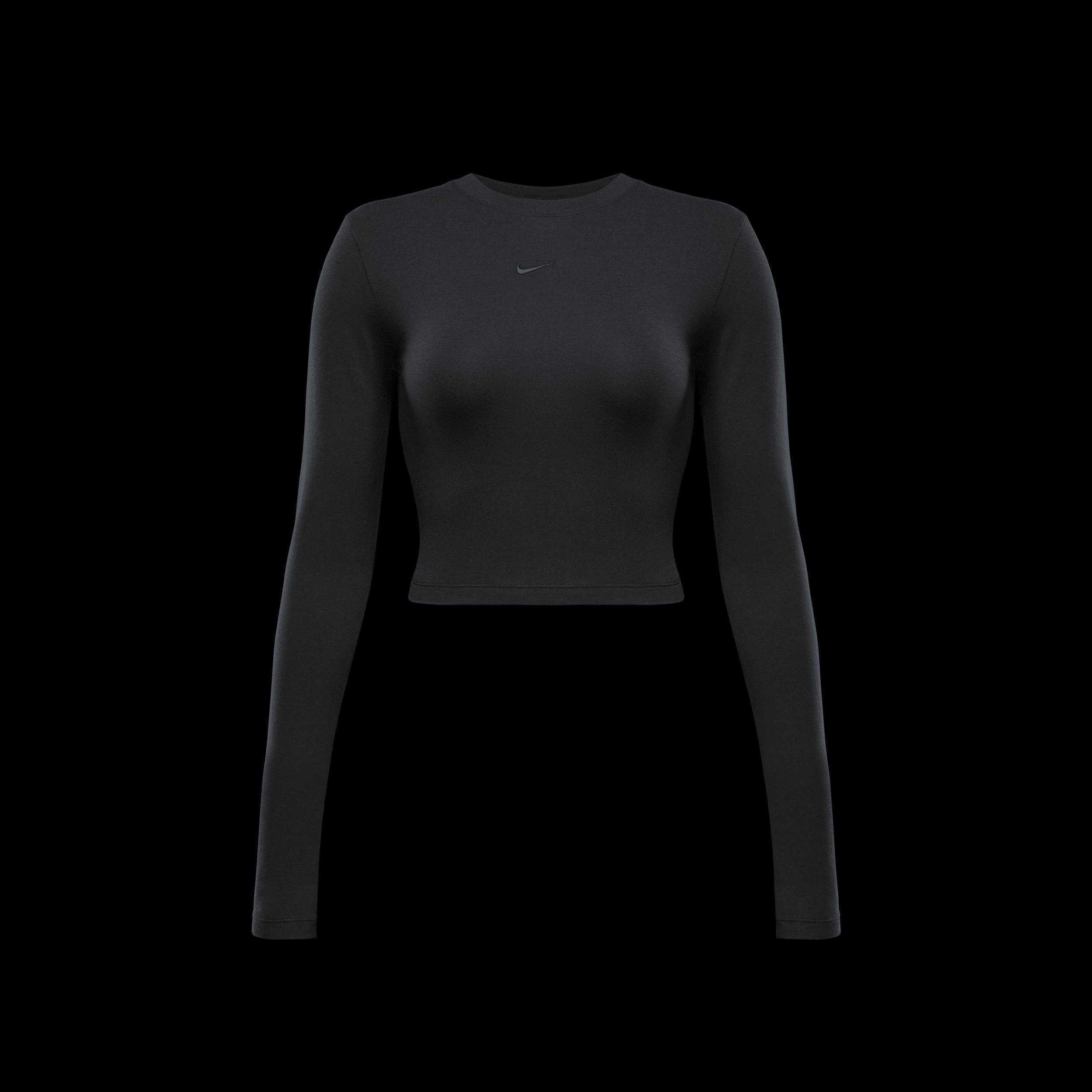 Women's Nike Sportswear Chill Knit Slim Long-Sleeve Cropped Top Product Image