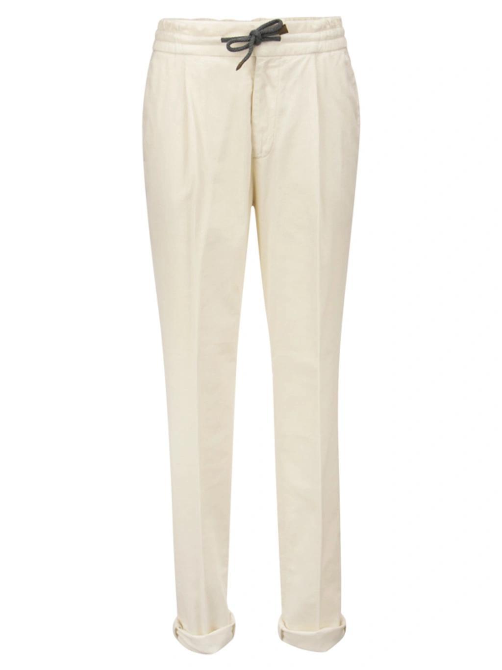 BRUNELLO CUCINELLI Drawstring Pleated Pants In Multi Product Image