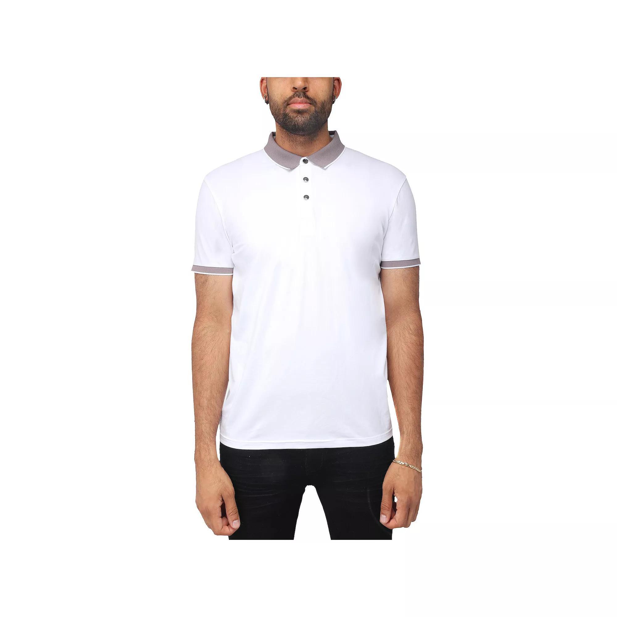 Men's Xray Short Sleeve Snap-Placket Polo, Size: Medium, Heather Grey Product Image
