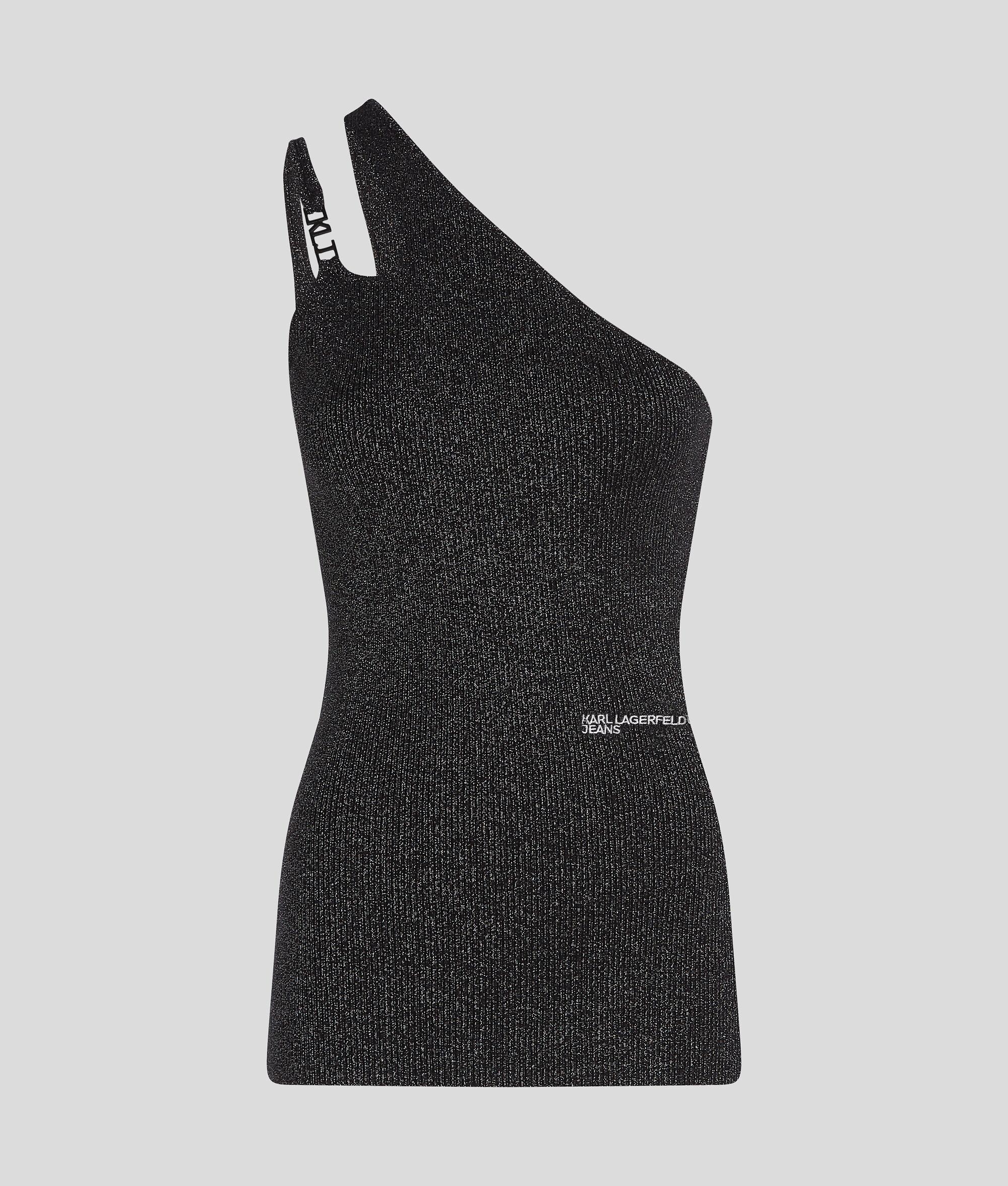 METALLIC ONE-SHOULDER TOP Product Image