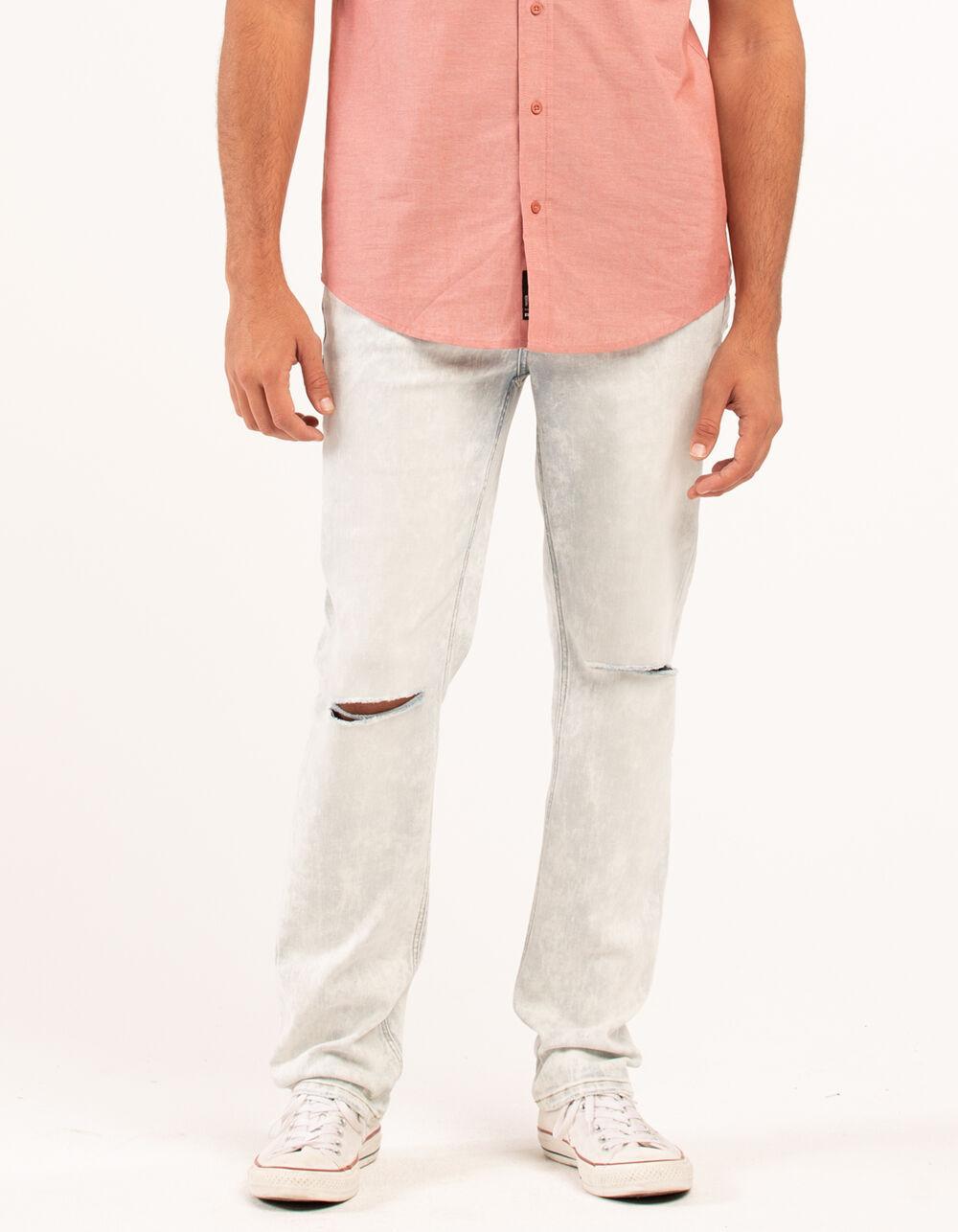 RSQ Mens Slim Jeans - LIGHT DESTRUCT Product Image