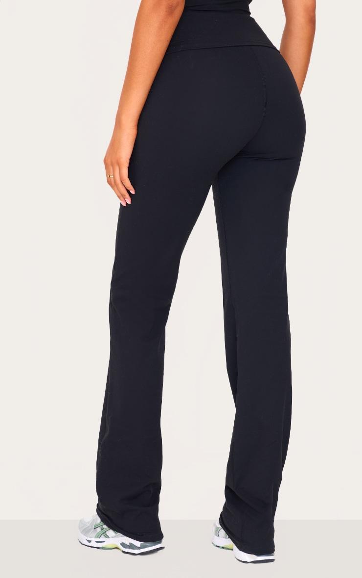 Tall Black Snatched Sculpt Flared Pants Product Image