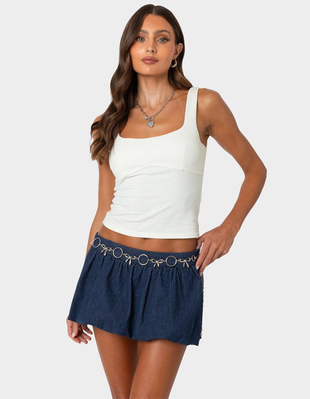 EDIKTED Ronda Bow Back Tank Top Product Image