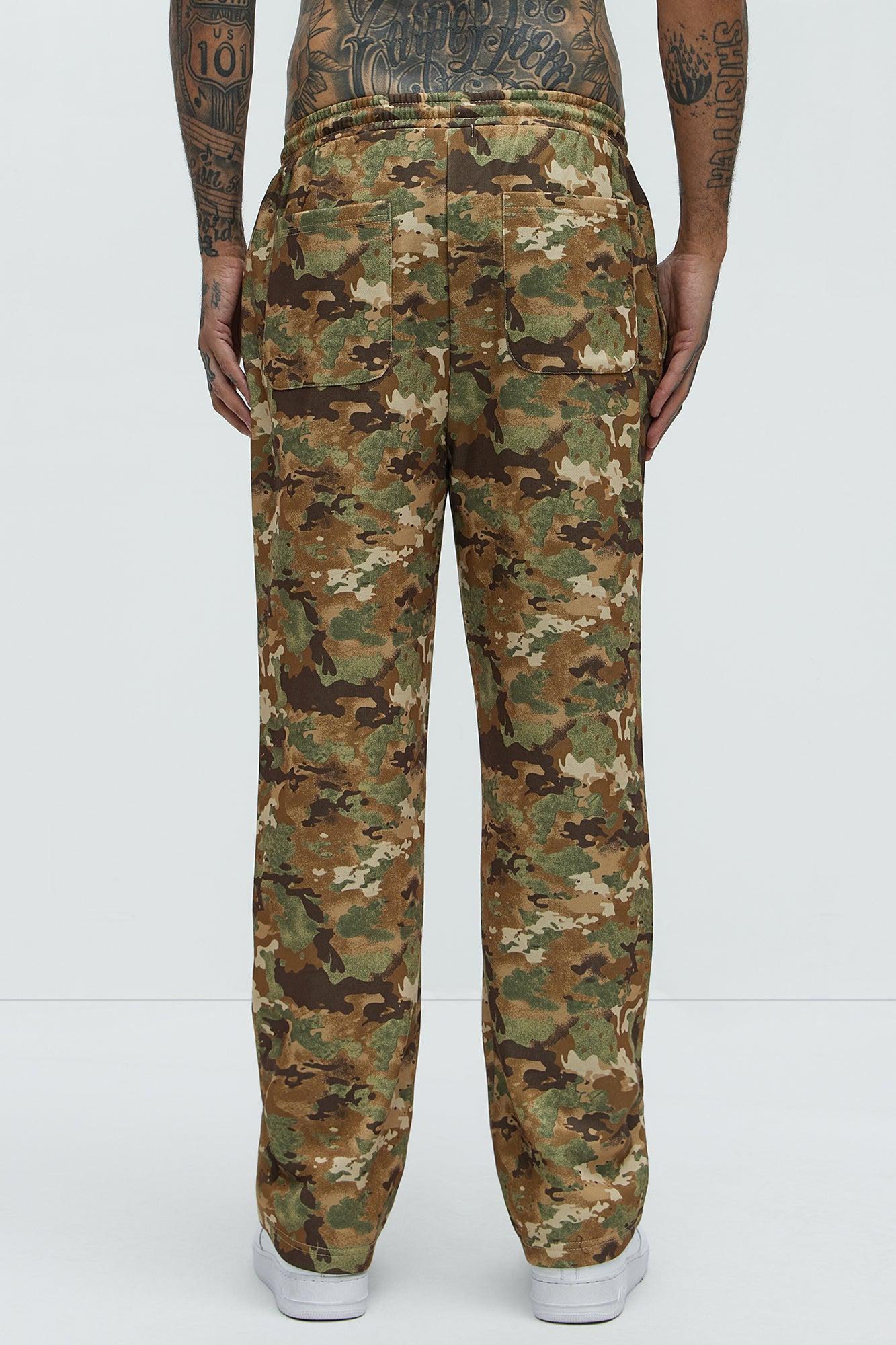 Wolves Straight Camo Sweatpants - Camouflage Product Image