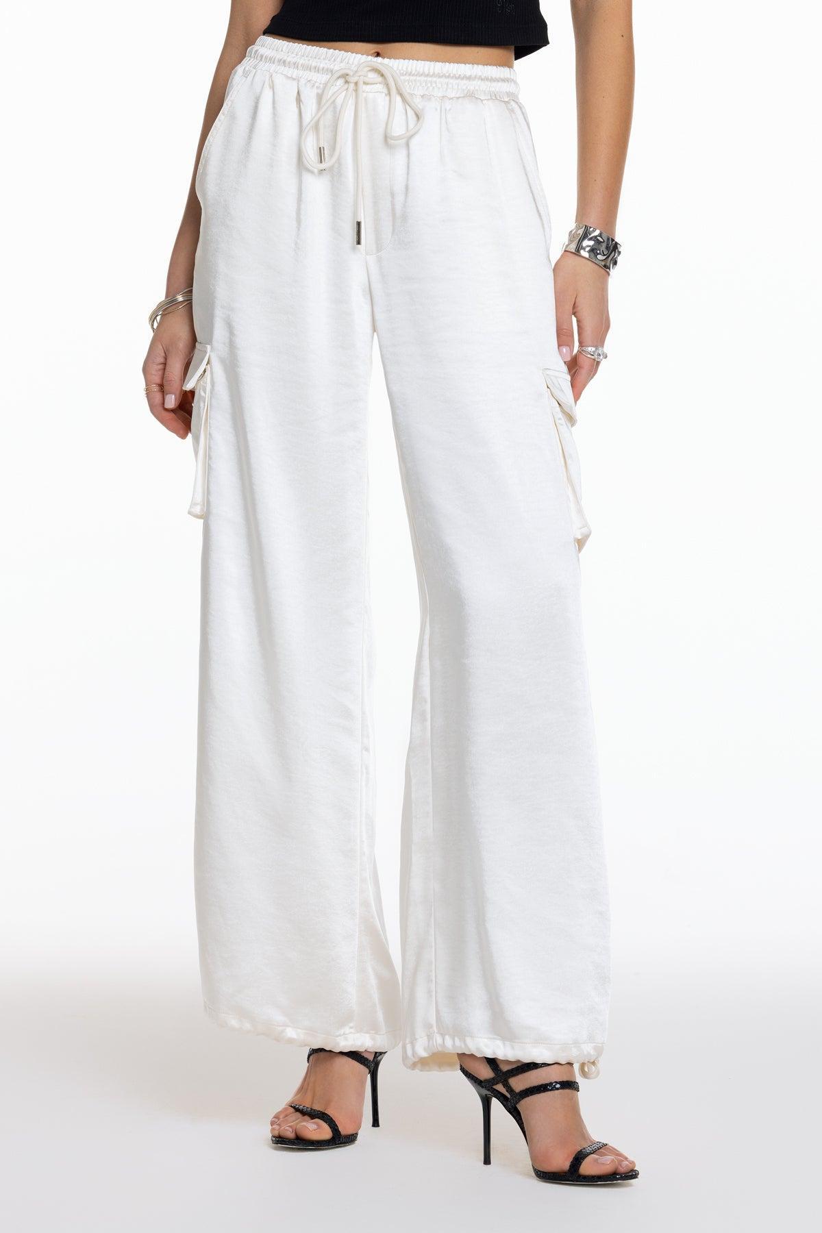 Camila Satin Cargo Pants Product Image