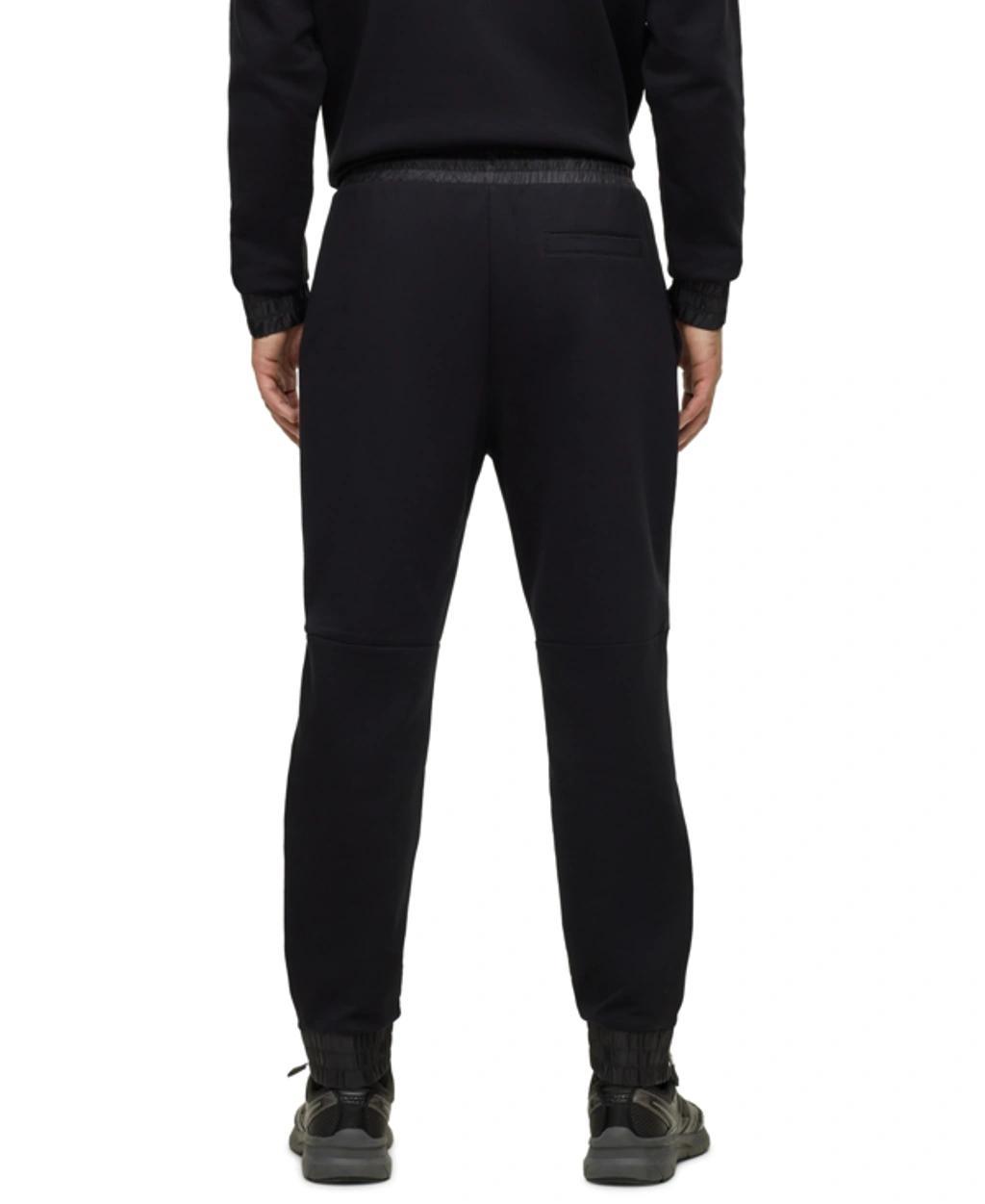 HUGO BOSS Boss By  Men's Cotton-terry Tracksuit Bottoms In Black Product Image