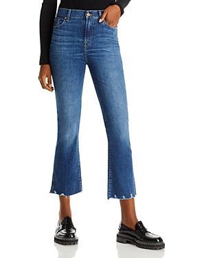 Womens High-Waist Kick-Flare Slim-Fit Jeans Product Image