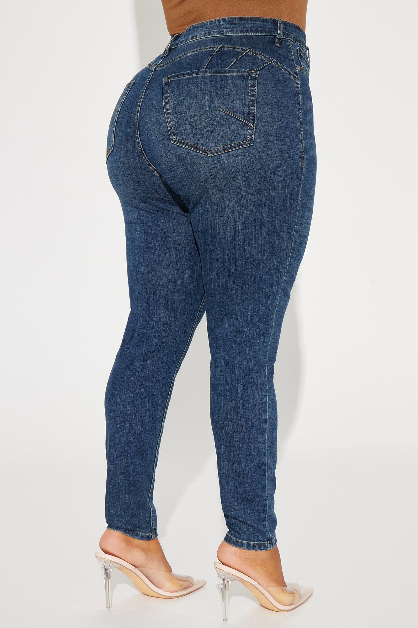 Mia Booty Lifting Stretch Skinny Jeans - Dark Wash Product Image