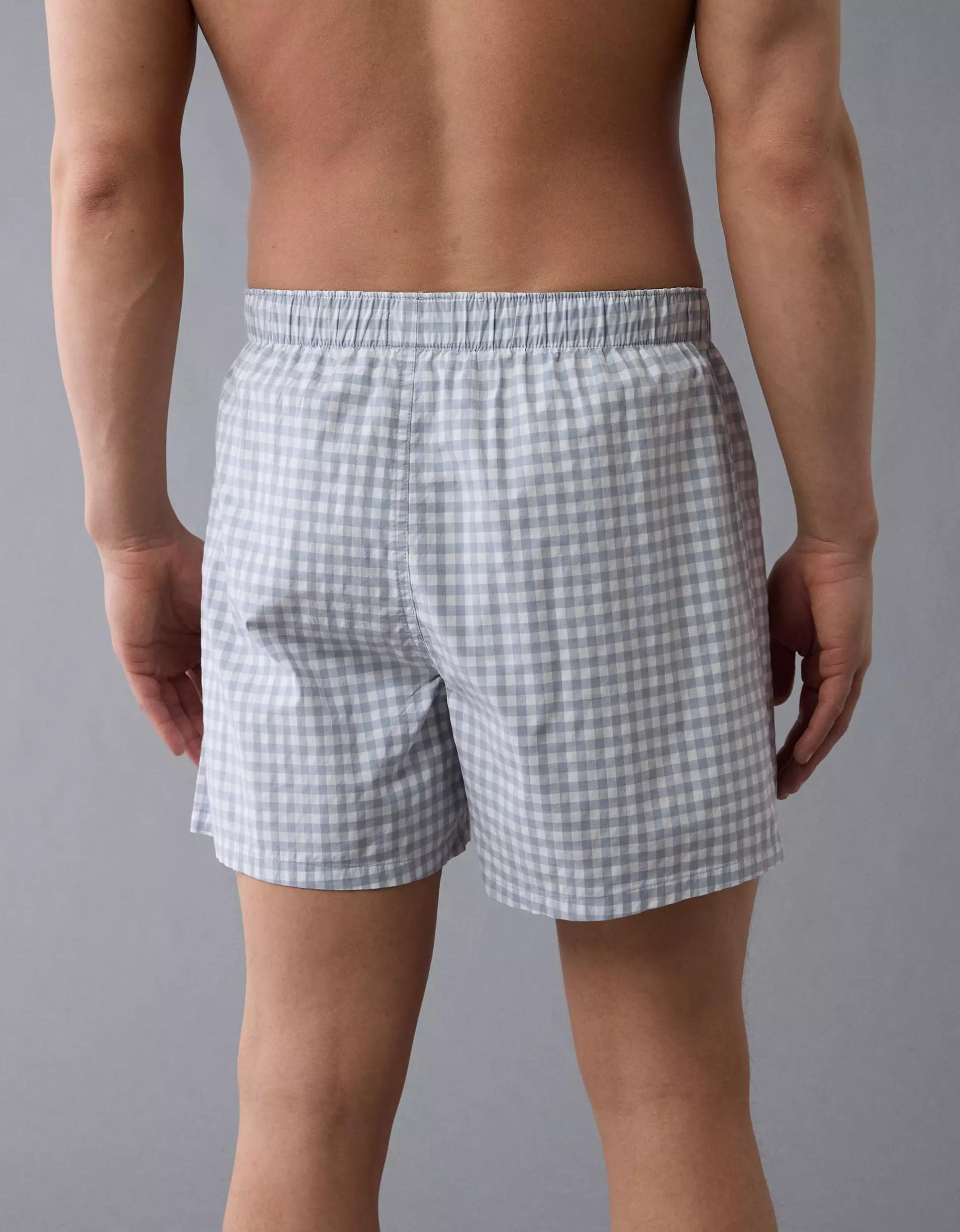 AEO Men's Plaid Stretch Boxer Short Product Image