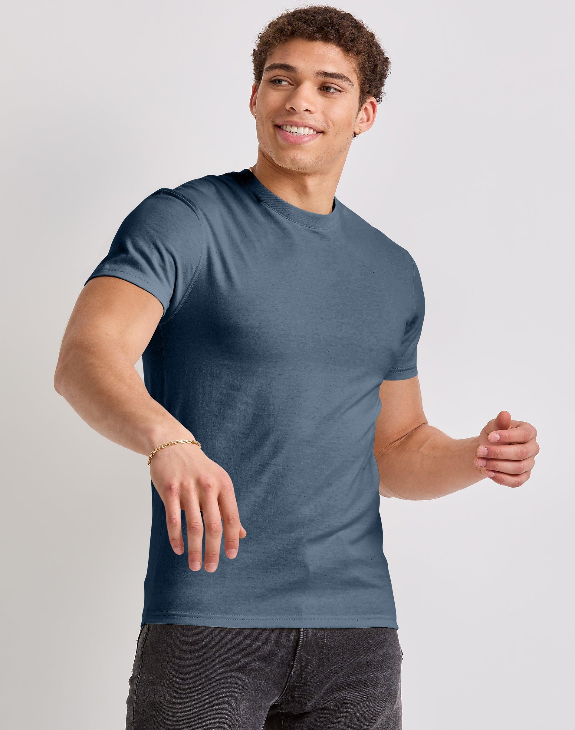 Hanes Originals Mens Cotton T-Shirt Solar Crimson M Product Image