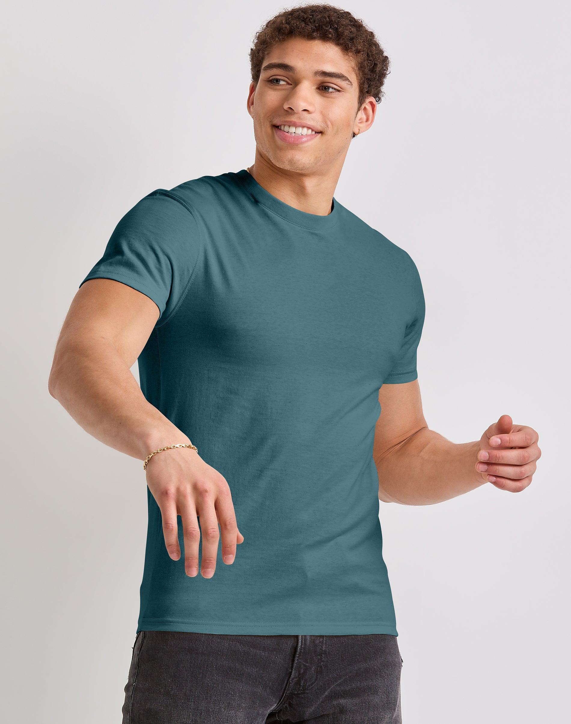 Hanes Originals Mens Cotton T-Shirt Solar Crimson M Product Image