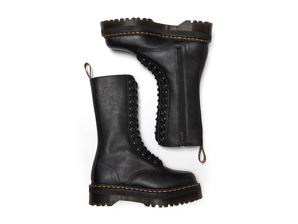 1B99 Pisa Leather Mid Calf Lace Up Boots Product Image
