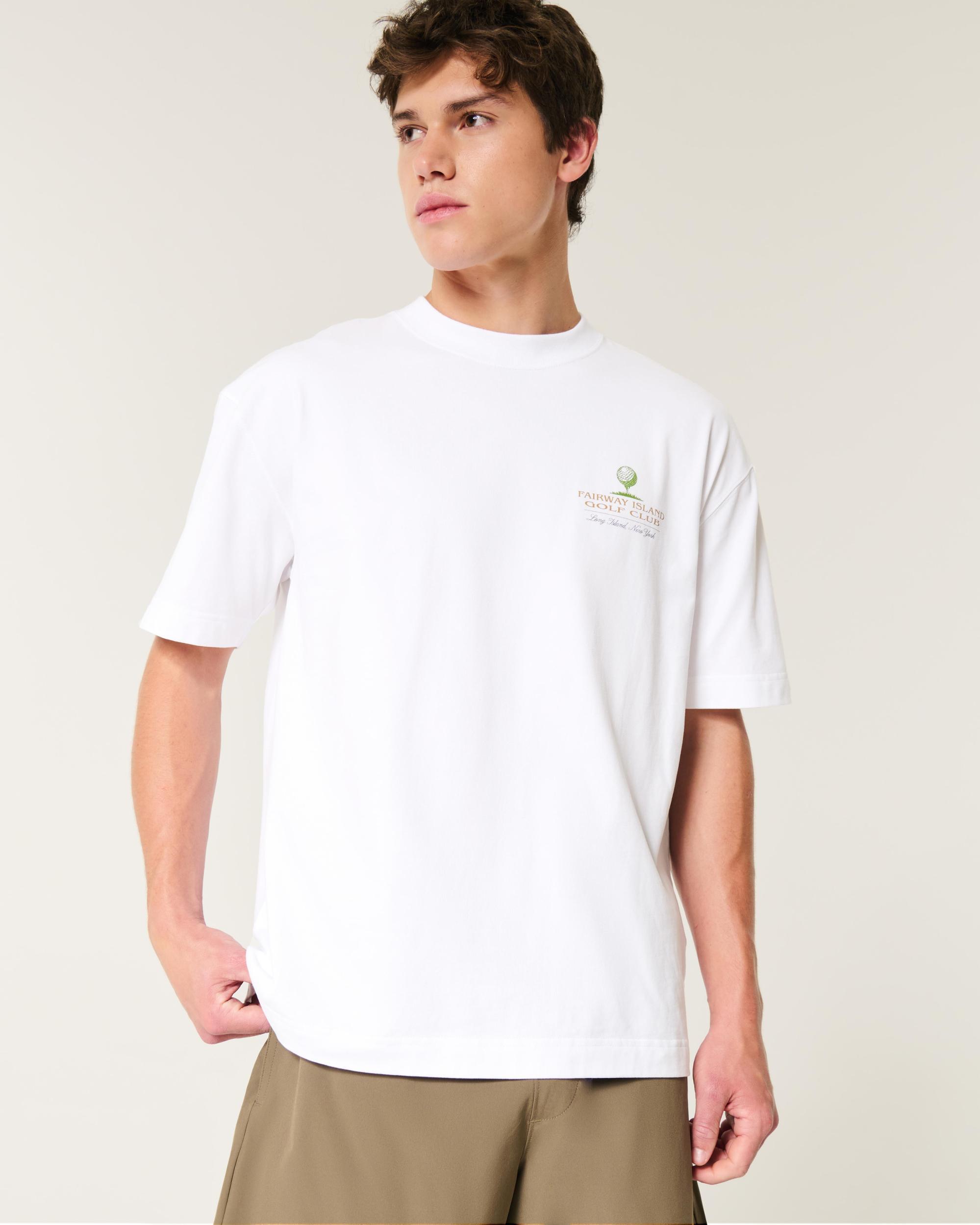 Boxy Heavyweight Fairway island Golf Club Graphic Tee Product Image