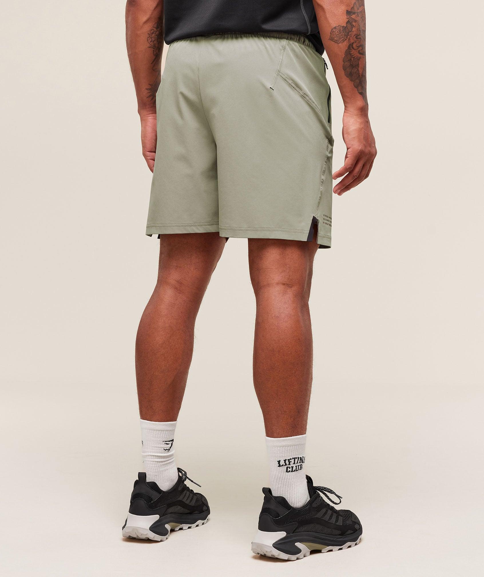 Gymshark Tactical 6" Short - Chalk Green Male Product Image