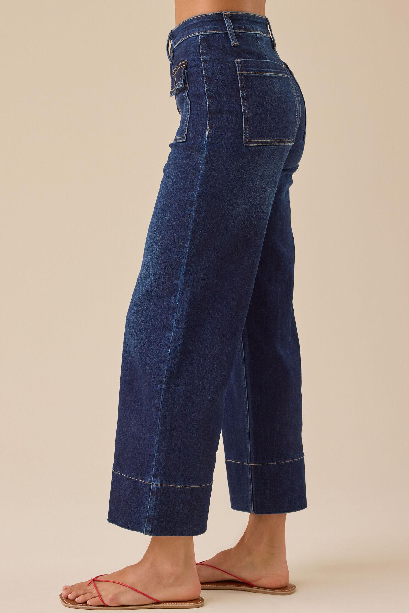 Tullalah Wide Leg Crop Jeans Product Image