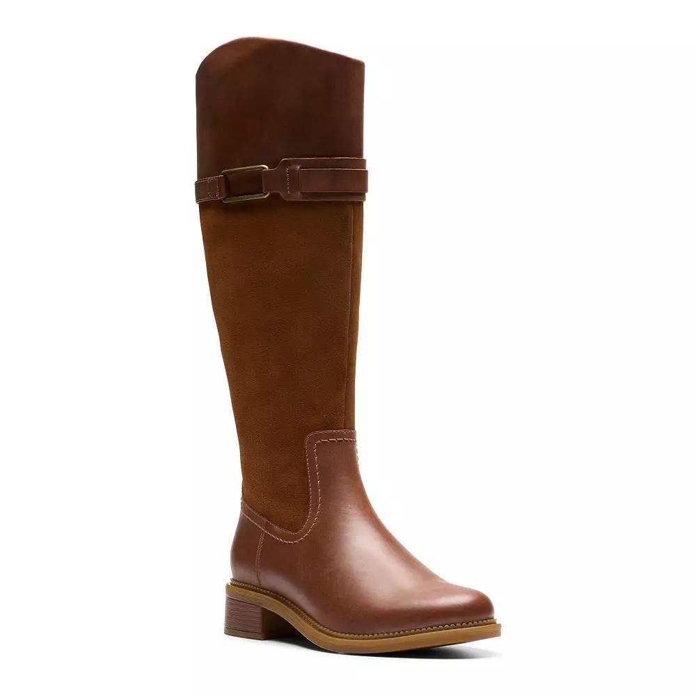 Clarks Maye Carly Women's Leather Knee-High Boots, Size: 10 Product Image