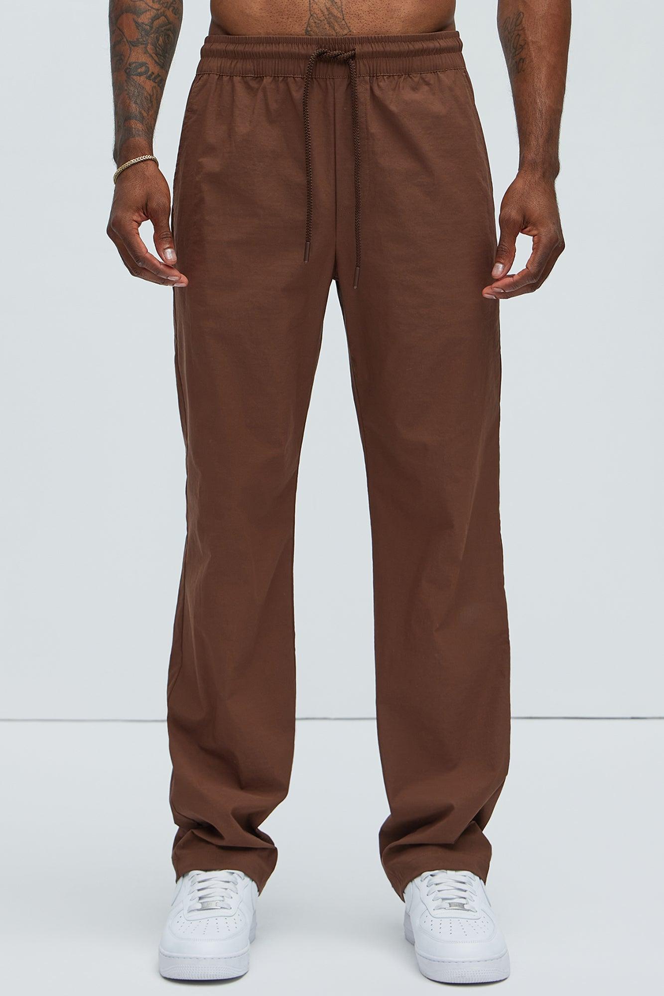 Clement Straight Tech Pants - Brown Product Image