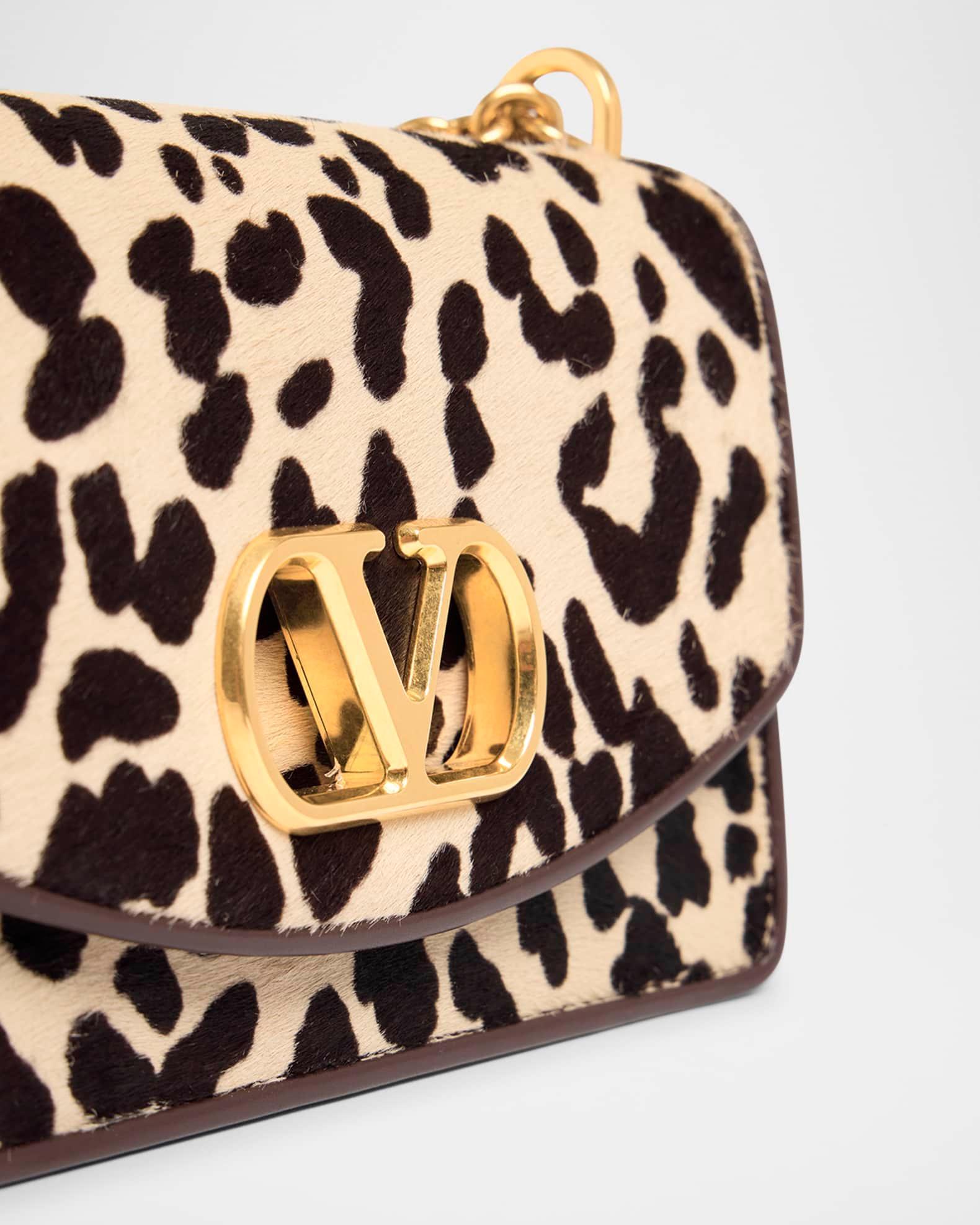 Vain Small Leopard Calf Hair Shoulder Bag Product Image
