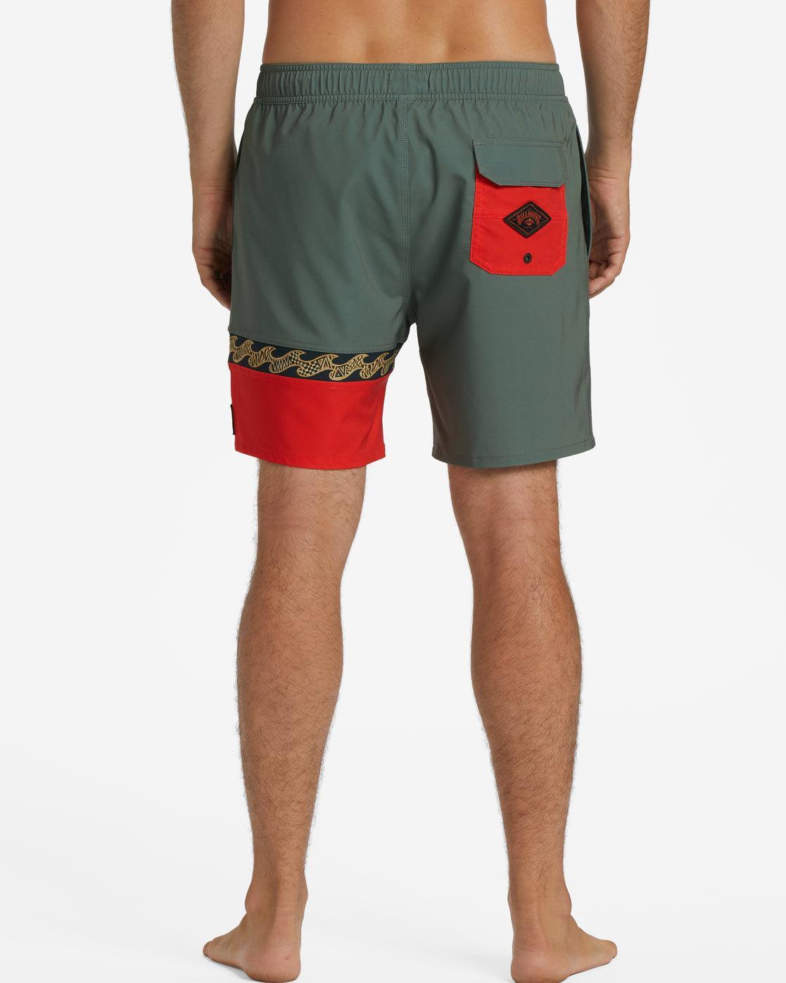 Burleigh Layback 17" Swim Trunks - Sage Male Product Image