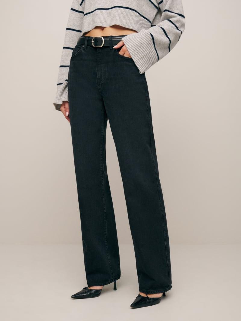 Val 90s Mid Rise Straight Jeans Product Image