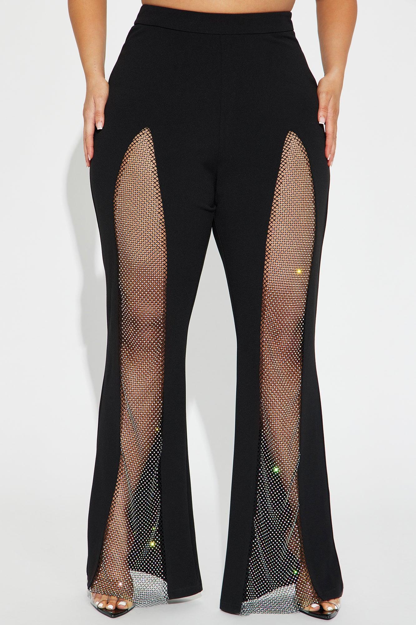 Watch Me Shine Embellished Pant - Black Product Image