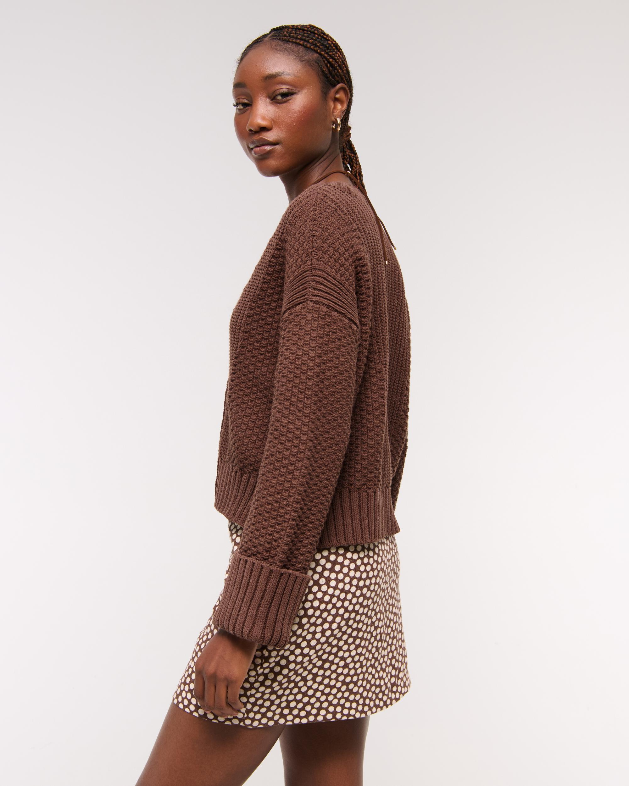The A&F Cameron Seed Stitch Cardigan Product Image