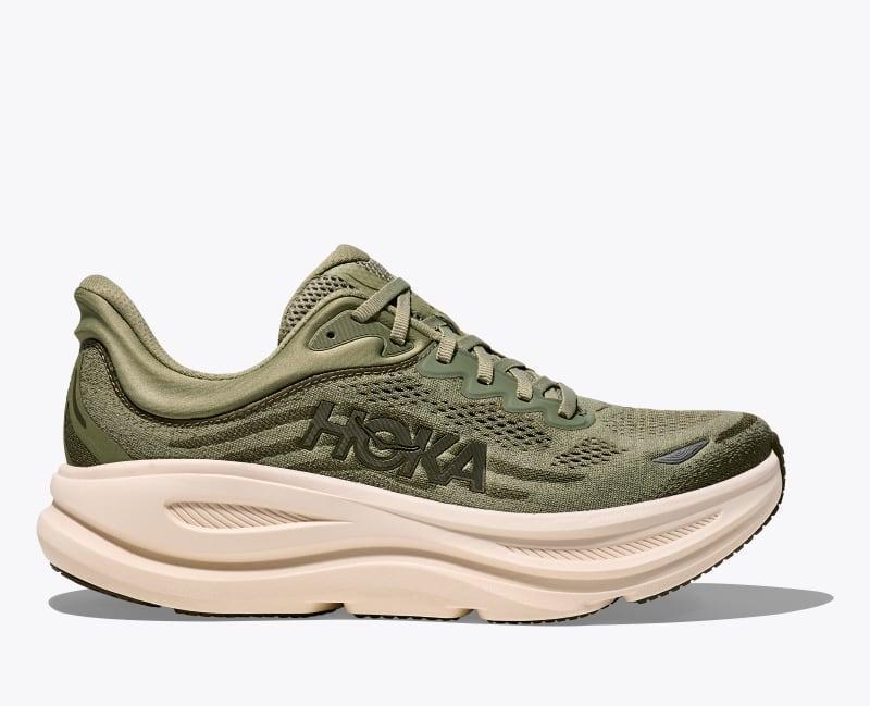 HOKA Men's Bondi 9 Shoes in Galactic Grey/Stellar Grey, Size 15 Product Image