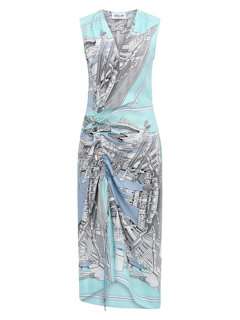 Womens Agnes Rome Print Dress Product Image