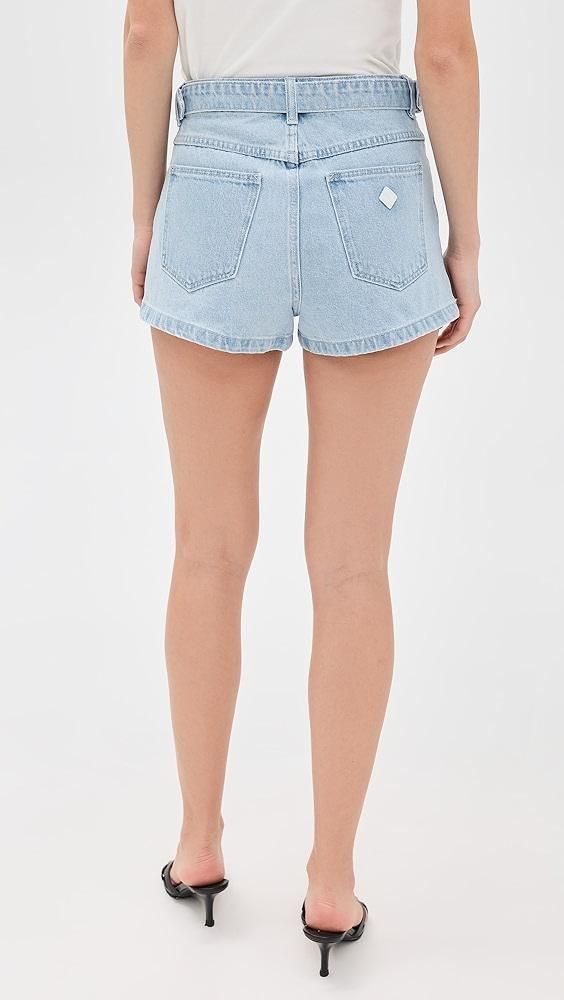 ABRAND High Relaxed Belt Kate Shorts | Shopbop Product Image