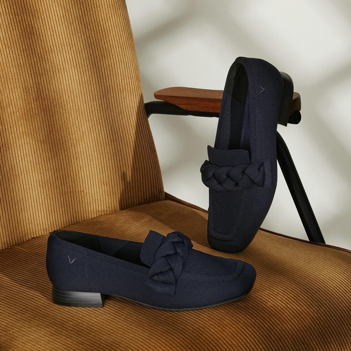 Square-Toe Knot Loafers (Caitlin 2.0) Product Image