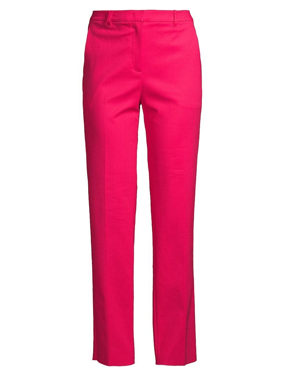 Cropped Stretch Cotton Trousers Product Image