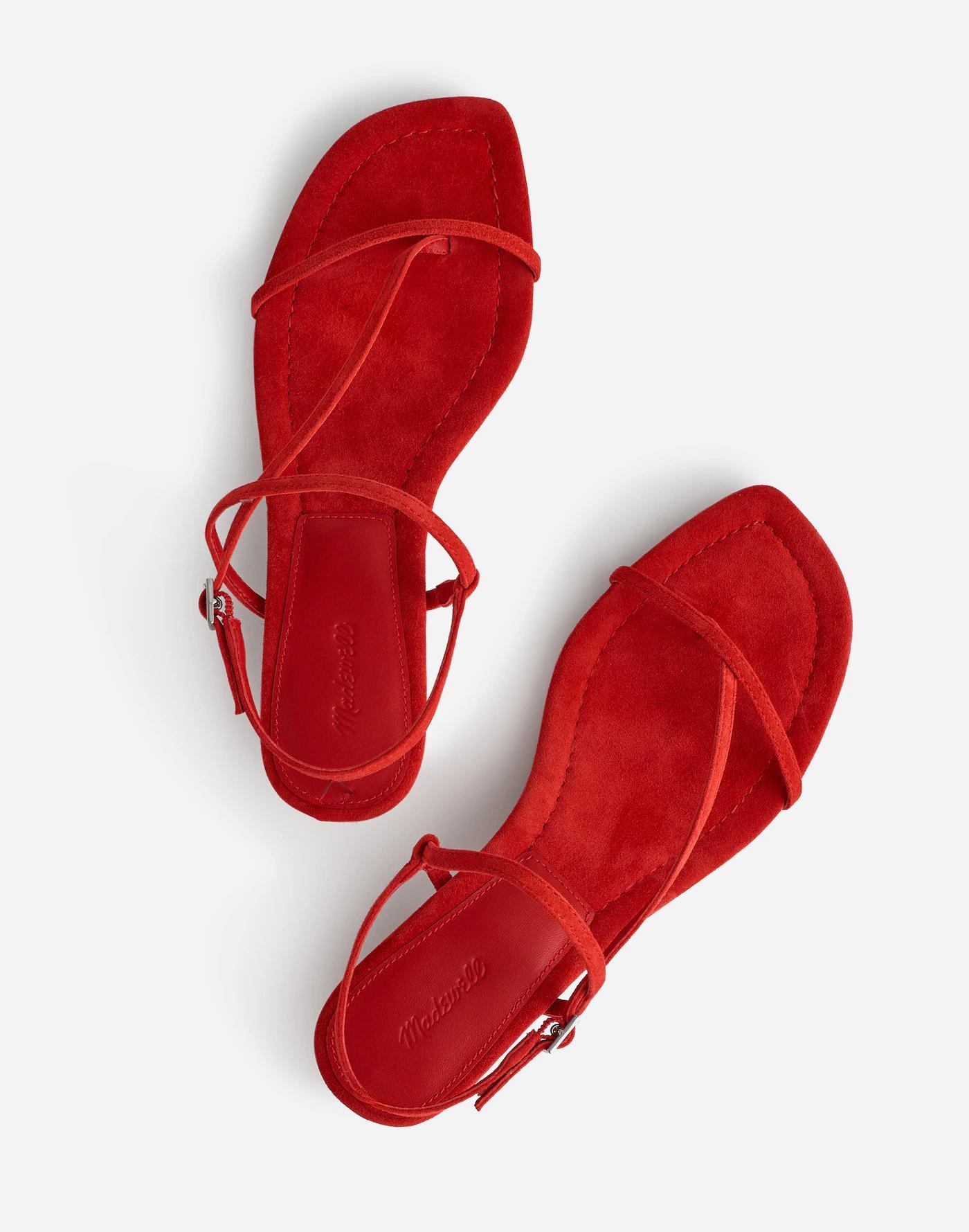 The Maycie Asymmetric T-Strap Sandal Product Image