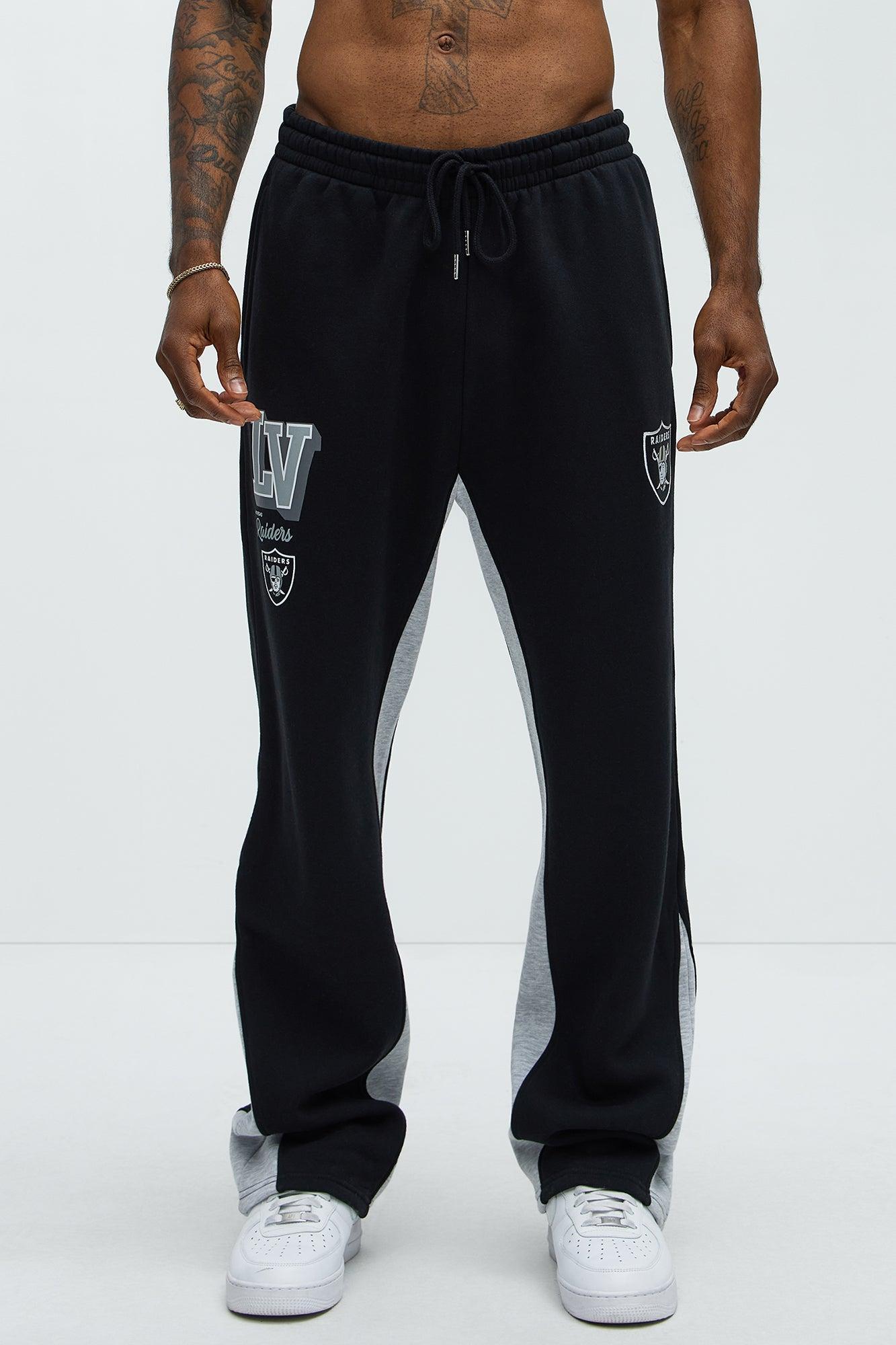 Raiders Bold Flare Sweatpants - Black Product Image