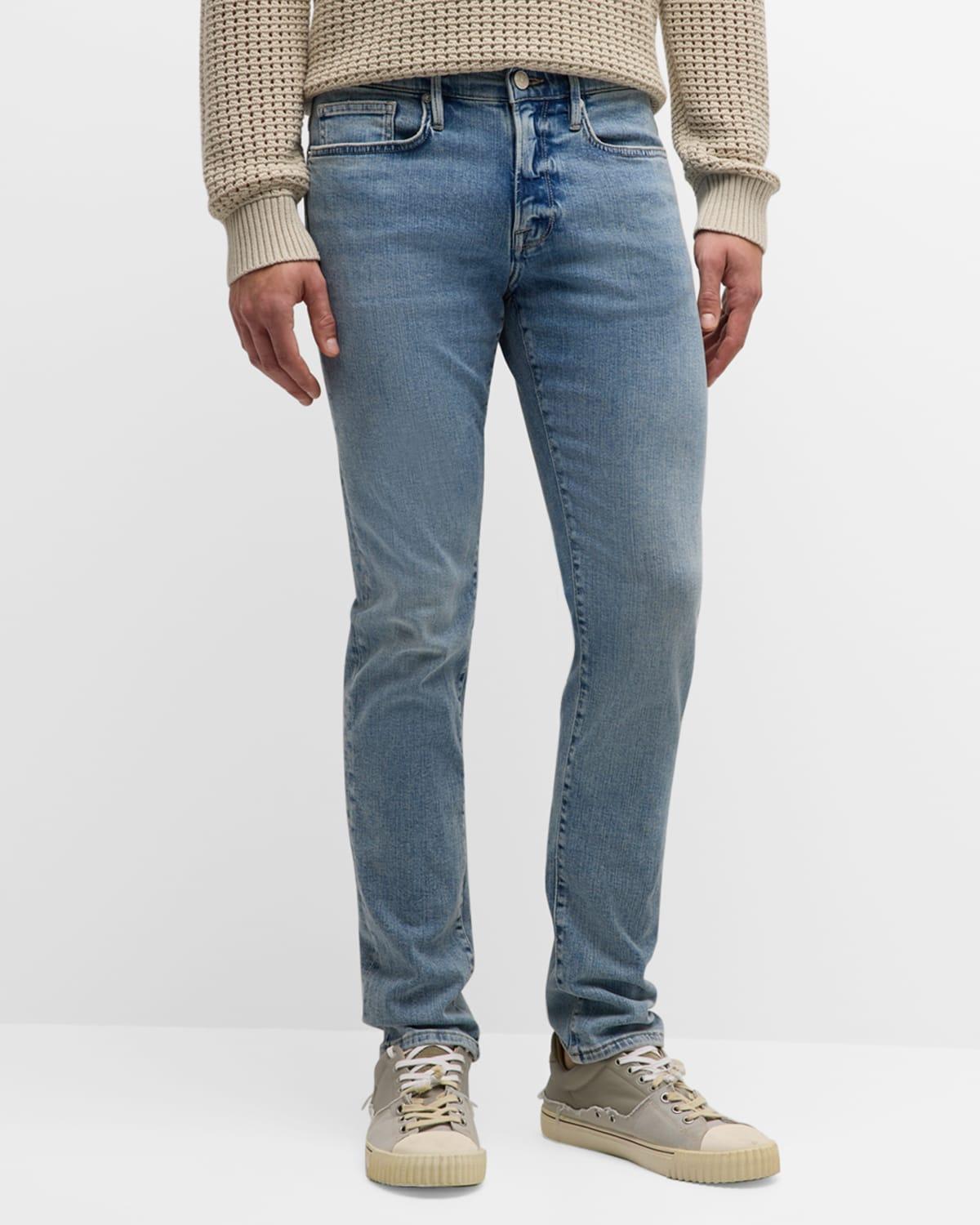 Mens LHomme Super Stretch Slim-Fit Denim Jeans Product Image
