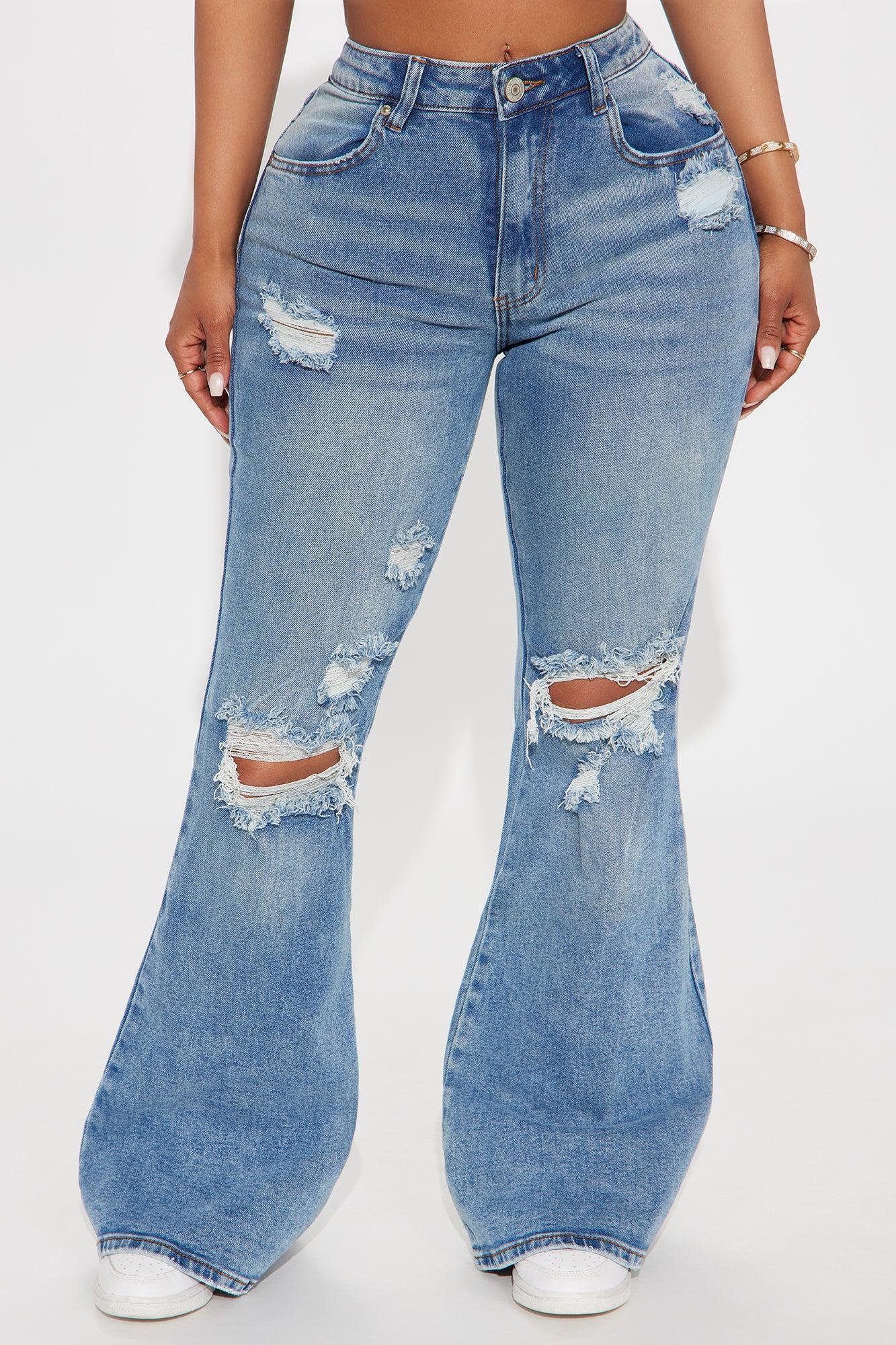 Always First Ripped Flare Jeans - Medium Wash Product Image