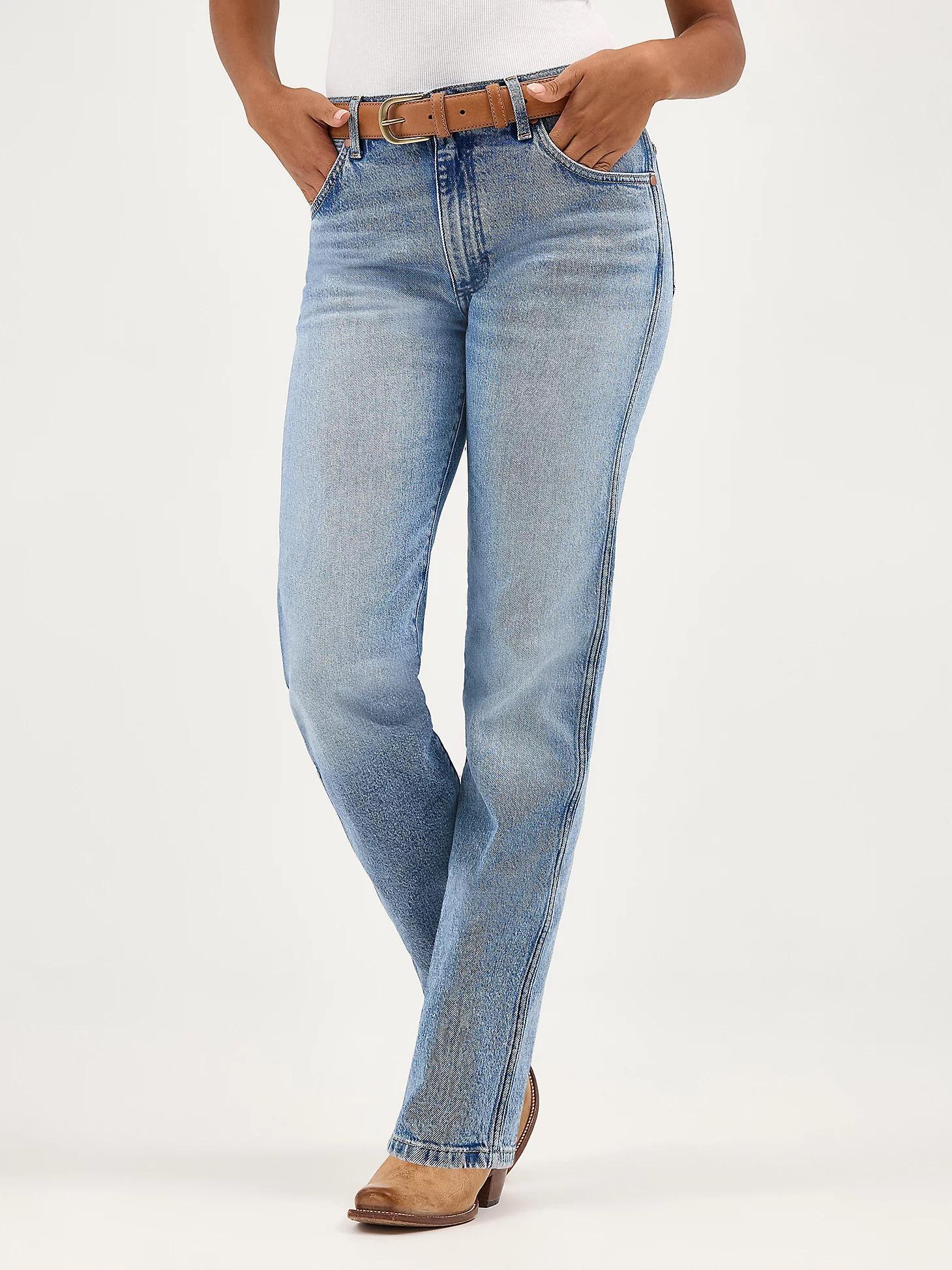 Women's Sunset Mid Rise Straight Jean | Women's JEANS | Wrangler® Product Image
