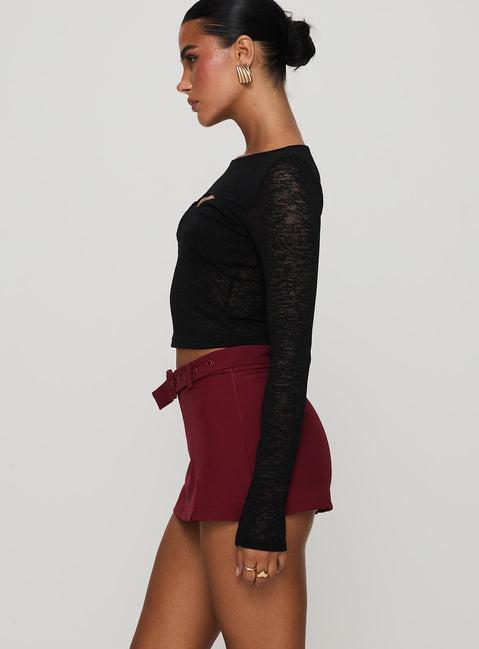 Volley Mini Skort Cherry Red Tall Product Image