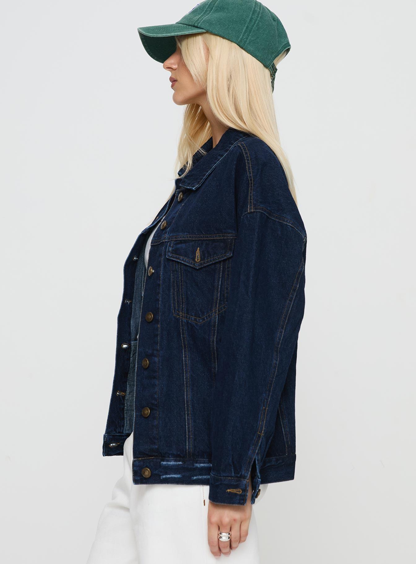 In The World Jacket Blue Denim Product Image