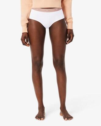 Stretch Cotton Logo Waist Shorts Product Image