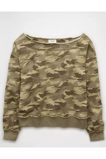 AE Off The Shoulder Sweatshirt Women's Product Image