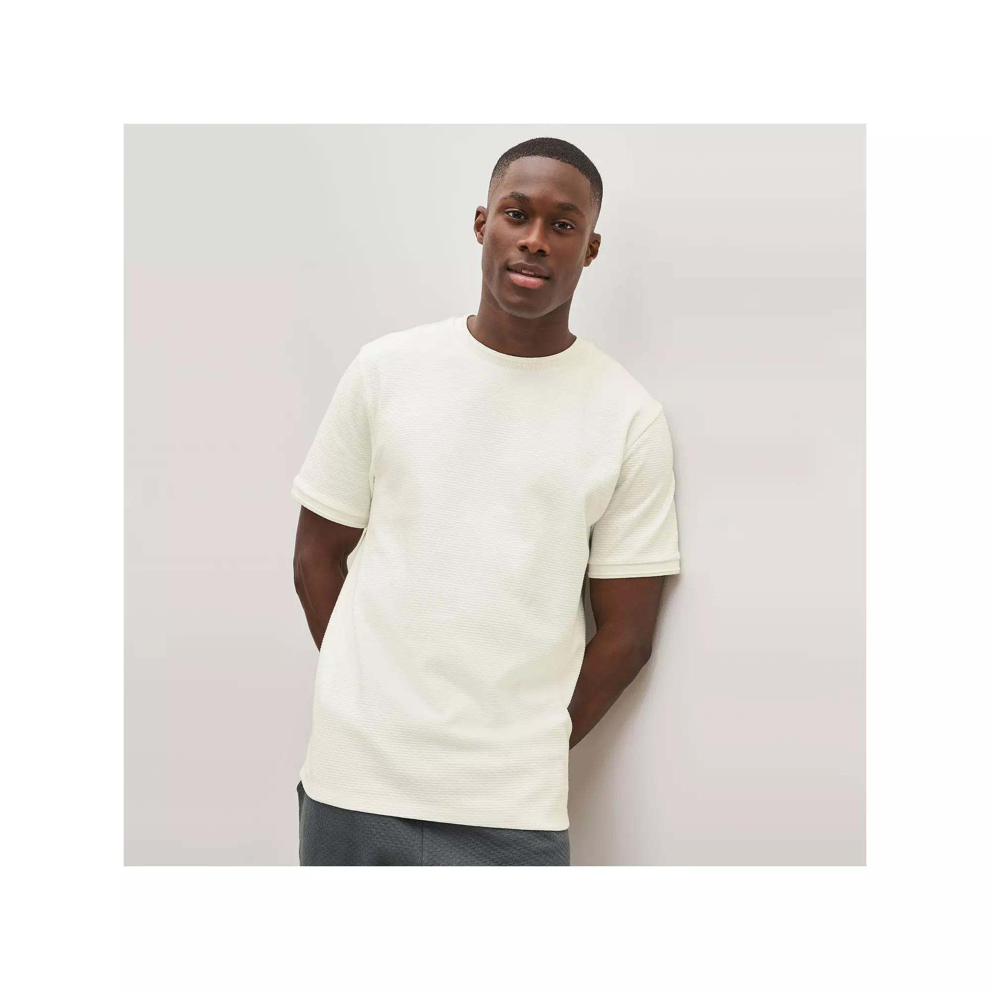 Men's NEXT Textured Heavyweight T-Shirt, Size: Medium, White Product Image
